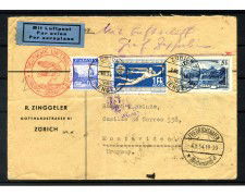 1934 - SVIZZERA - LOTTO/42367 - VOLO ZEPPELIN 5° VIAGGIO IN SUD AMERICA  MONTEVIDEO