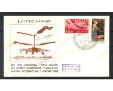 1970 - REPUBBLICA - LOTTO/42631 - PRIMO RECORD ELICOTTERO D'ASCANIO - BUSTA