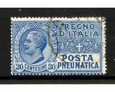 1913/23 - REGNO - LOTTO/40451 - 30 CENTESIMI POSTA PNEUMATICA - USATO