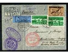 1934 - SVIZZERA - LOTTO/42368 - ZEPPELIN 10° VIAGGIO IN SUD AMERICA MONTEVIDEO