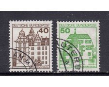 1980 - GERMANIA FEDERALE - CASTELLI E FORTEZZE 2v. - USATI - LOTTO/31417U