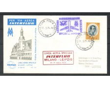 1974 - REPUBBLICA - LOTTO/42734 - VOLO INTERFLUG MILANO LIPSIA