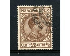 1905/11 - REGNO - MARCA DA BOLLO DA  25 CENT. OLTRE 2/10 - LOTTO/32452