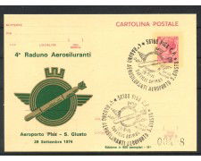 1974 - REPUBBLICA - LOTTO/42737 - 4° RADUNO AEROSILURANTI  PISA CARTOLINA POSTALE E BUSTA