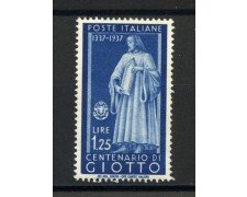 1937 - LOTTO/38003 - REGNO - 1,25 LIRE GIOTTO - NUOVO