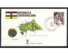 1985 - REPUBBLICA CENTRAFRICANA - VISITA DI S.S. GIOVANNI PAOLO II° - BUSTA FDC - LOTTO/32157
