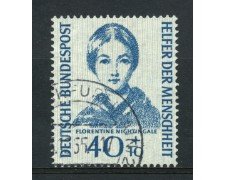 1955 - GERMANIA FEDERALE  - LOTTO/38153 - 40+10p. BENEFICENZA - USATO