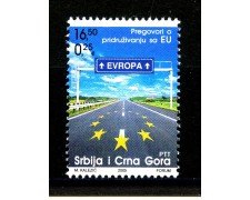 2005 - SERBIA MONTENEGRO - LOTTO/37690 - CANDIDATURA EUROPEA - NUOVO