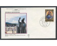 1985 - REPUBBLICA CENTRAFRICANA - VISITA DI S.S. GIOVANNI PAOLO II° a BANGUI - BUSTA FDC - LOTTO/32162