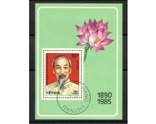 1985 - VIETNAM SUD - ANNIVERSARIO DI HO CHI MINH - FOGLIETTO USATO - LOTTO/26049