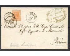 1877 - REGNO - LOTTO/40118 - 20 cent.ARANCIO SU BUSTA DA THIENE A VERONA