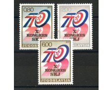 1974 - JUGOSLAVIA - LEGA COMUNISTA 3v. - NUOVI - LOTTO/35607