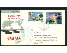 1961 - FILIPPINE - LOTTO/41640 - PRIMO VOLO QANTAS MANILA TOKYO - BUSTA