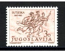 1983 - JUGOSLAVIA - LOTTO/38290 - BATTAGLIA DI SUTJESKA - NUOVO