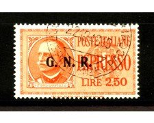 1943 - REPUBBLICA SOCIALE - LOTTO/40130 - 2,50 LIRE ESPRESSO - USATO