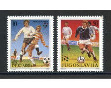 1990 - JUGOSLAVIA - LOTTO/38536 - CALCIO ITALIA 90 -  2v. - NUOVI