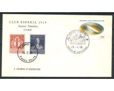 1989 - REPUBBLICA - LOTTO/39098 - UNIONE INTERPARLAMENTARE - BUSTA FDC