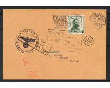 1942 - BELGIO - LOTTO/42437 - CARTOLINA  DA BRUXELLES  PER ANCONA CENSURATA