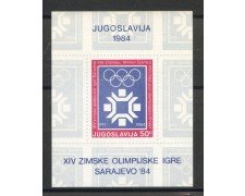 1983 - JUGOSLAVIA - LOTTO/38300 - OLIMPIADI  SARAJEVO - FOGLIETTO NUOVO