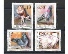 1990 - JUGOSLAVIA - LOTTO/38544 - PICCIONI  4v. - NUOVI