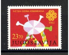 1983 - JUGOSLAVIA - LOTTO/38305 - ANNO DELLE COMUNICAZIONI - NUOVO