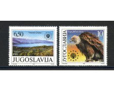 1990 - JUGOSLAVIA - LOTTO/38555 - PROTEZIONE DELLA NATURA - 2v. - NUOVI