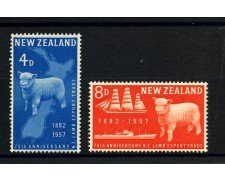 1957 - NUOVA ZELANDA - LOTTO/38743 - ESPORTAZIONE CARNE  2v. - NUOVI