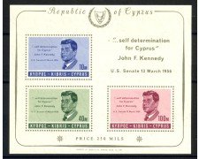 1965 - CIPRO - LOTTO/38744 - JONN F. KENNEDY - FOGLIETTO NUOVO