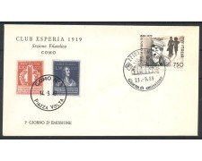 1989 - REPUBBLICA - LOTTO/39100 - CHARLES CHAPLIN - BUSTA FDC