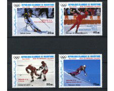 1987 - MAURITANIA - LOTTO/19700 - OLIMPIADI DI CALGARY 4v. - NUOVI