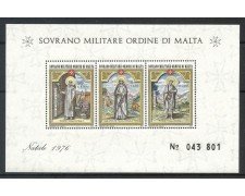 1973 - SOVRANO MILITARE DI MALTA - NATALE SANTI E BEATI  FOGLIETTO NUOVO - LOTTO/32246A