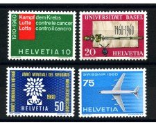 1960 - SVIZZERA - LOTTO/39433 - PROPAGANDA 4v . - NUOVI
