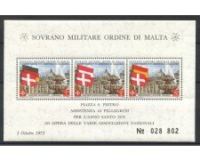 1975 - SOVRANO MILITARE DI MALTA - ANNO SANTO FOGLIETTO NUOVO - LOTTO/32255