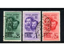 1944 - REPUBBLICA SOCIALE - LOTTO/43546 - FRATELLI BANDIERA 3v. - USATI