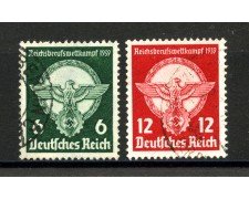1939 - GERMANIA REICH - GIOVENTU' OPERAIA  2v. - USATI - LOTTO/37508