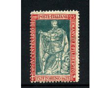 1928 - REGNO - LOTTO/47390 - 25 CENT. EMANULE FILIBERTO - T/L