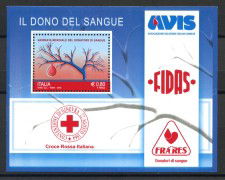 2015 - REPUBBLICA - DONATORI DI SANGUE - FOGLIETTO NUOVO - LOTTO/36898