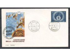 1967 - REPUBBLICA - LOTTO/39175 - SOCIETA' GEOGRAFICA - FDC ROMA