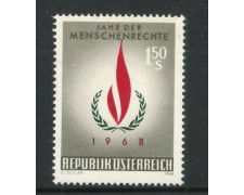 1968 - AUSTRIA - LOTTO/42567 - DIRITTI DELL'UOMO - NUOVO