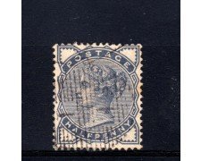 1883/84 - GRAN BRETAGNA  - 1/2 d. ARDESIA - USATO - LOTTO/32083