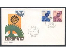 1967 - REPUBBLICA - LOTTO/39179 - EUROPA 2v. - FDC ROMA