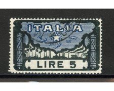 1923 - LOTTO/38061 - REGNO - 5 LIRE MARCIA SU ROMA - USATO