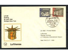 1964 - GERMANIA - LOTTO/41597 - PRIMO VOLO LUFTHANSA  STOCCARDA NEW YORK