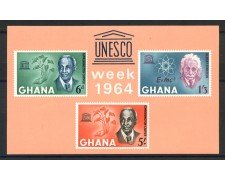 1964 - GHANA - LOTTO/38772 - UNESCO - FOGLIETTO NUOVO