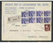 1949 - REPUBBLICA - LOTTO/40402 - BUSTA   RACCOMANDATA DA DUEVILLE A CANTU' - 