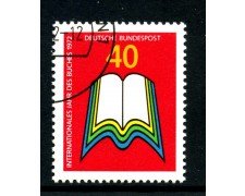1972 - GERMANIA - 40p. ANNO DEL LIBRO - USATO - LOTTO/31063U