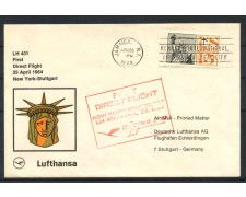 1964 - GERMANIA - LOTTO/41598 - PRIMO VOLO LUFTHANSA  NEW YORK  STOCCARDA