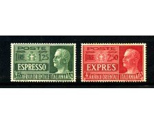 1938 - AFRICA ORIENTALE ITALIANA - ESPRESSI 2v. - NUOVI - LOTTO/32518