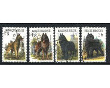 1986 - BELGIO - LOTTO/43626 - RAZZE CANINE 4v. - USATI