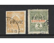 1918/19 - FIUME - LOTTO/42304 - FRANCOBOLLI PER GIORNALI 2v. - USATI